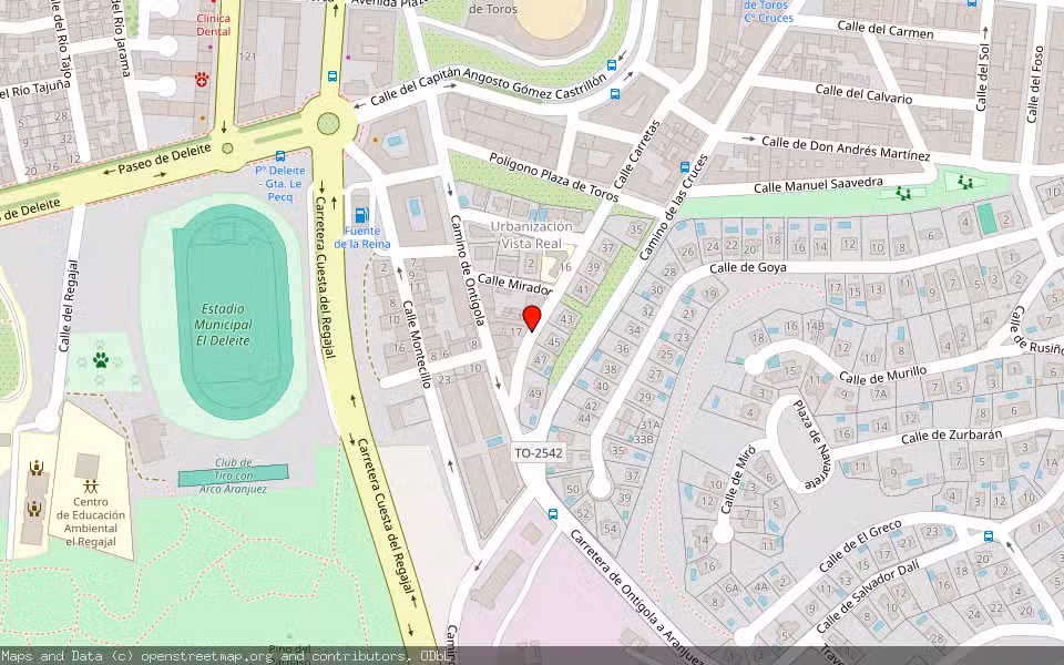 Mapa de Subasta Inmueble (Vivienda) en Aranjuez, Madrid