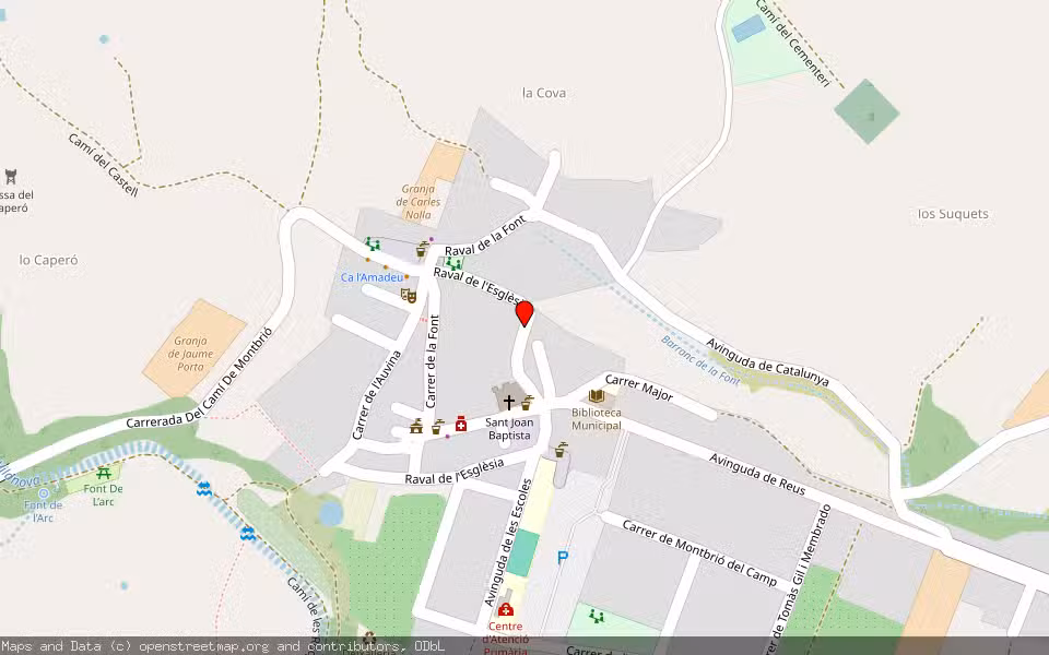 Mapa de Subasta Inmueble (Solar) en Vilanova D'escornalbou, Tarragona