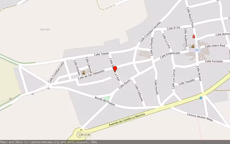 Mapa de Subasta Inmueble (Vivienda) en Quero, Toledo