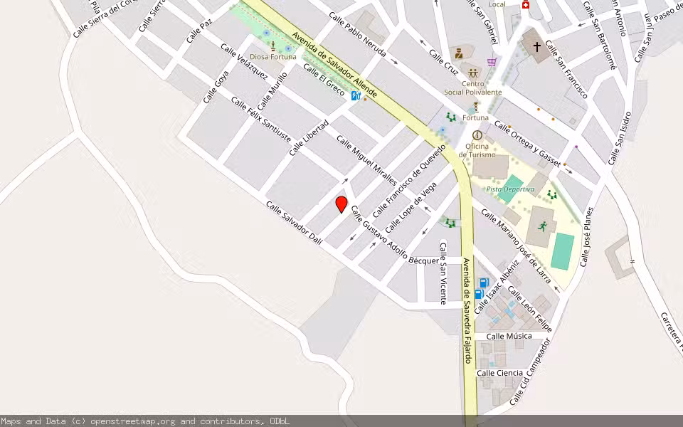 Mapa de Subasta Inmueble (Vivienda) en Fortuna, Murcia