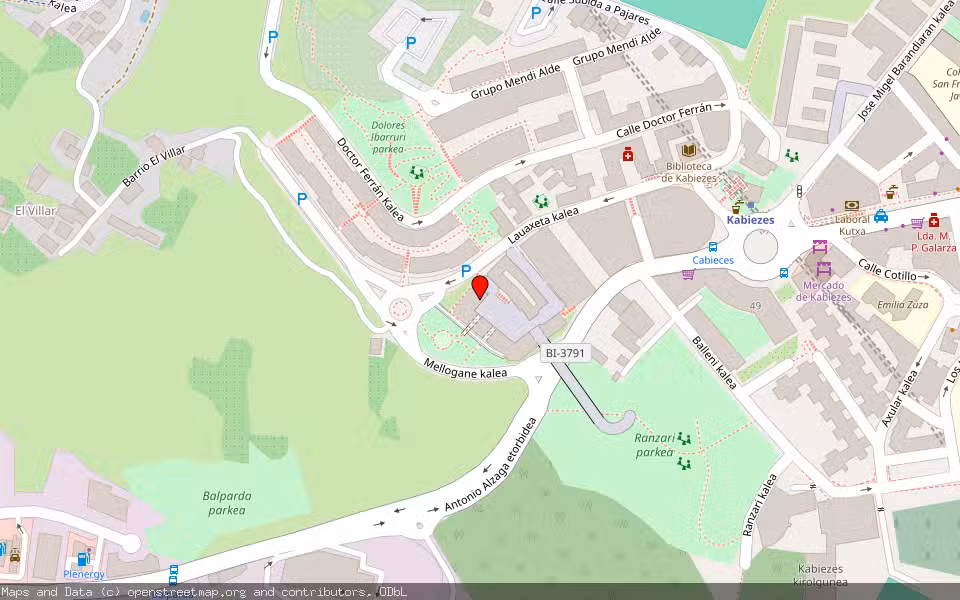 Mapa de Subasta Inmueble (Garaje) en Santurtzi, Bizkaia