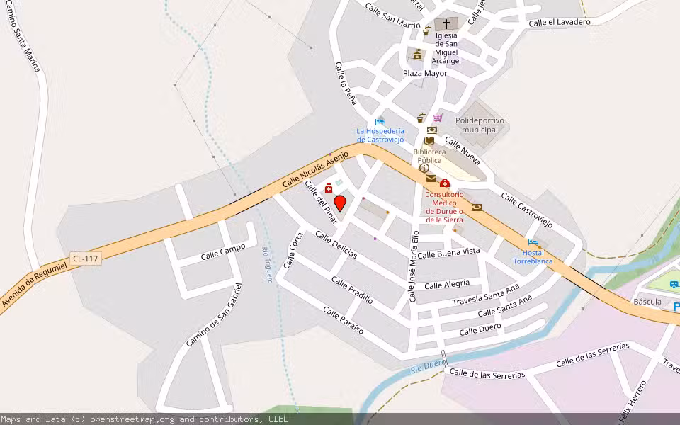 Mapa de Subasta Inmueble (Vivienda) en Duruelo De La Sierra, Soria