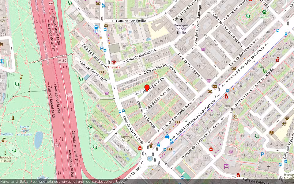 Mapa de Subasta Inmueble (Vivienda) en Madrid