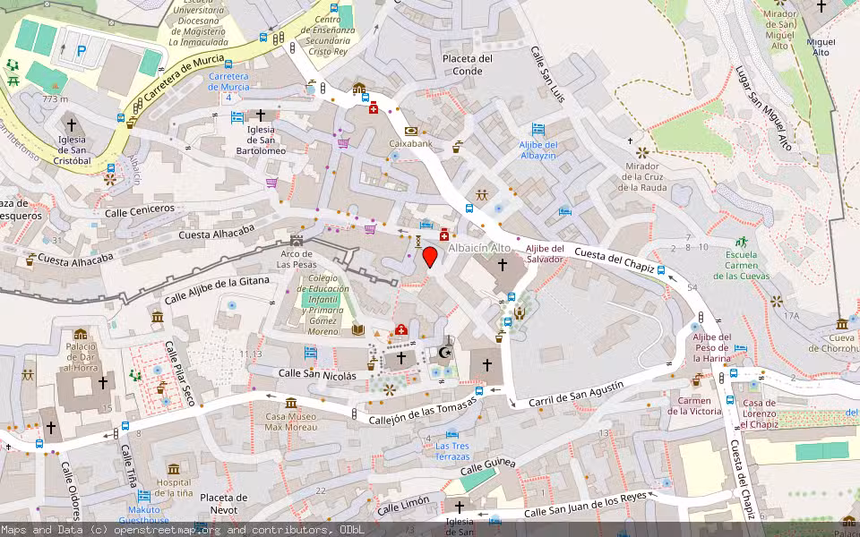 Mapa de Subasta Inmueble (Vivienda) en Granada