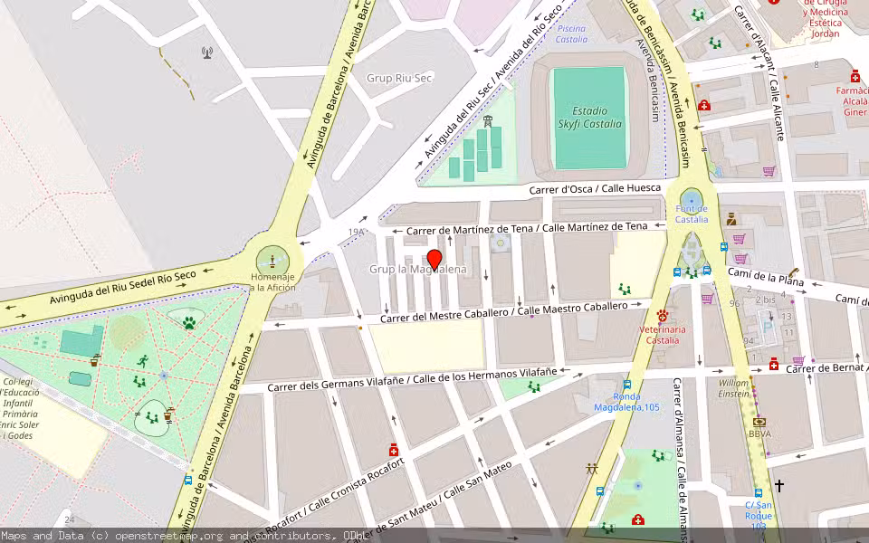 Mapa de Subasta Inmueble (Vivienda) en Castellon, Castellón/Castelló