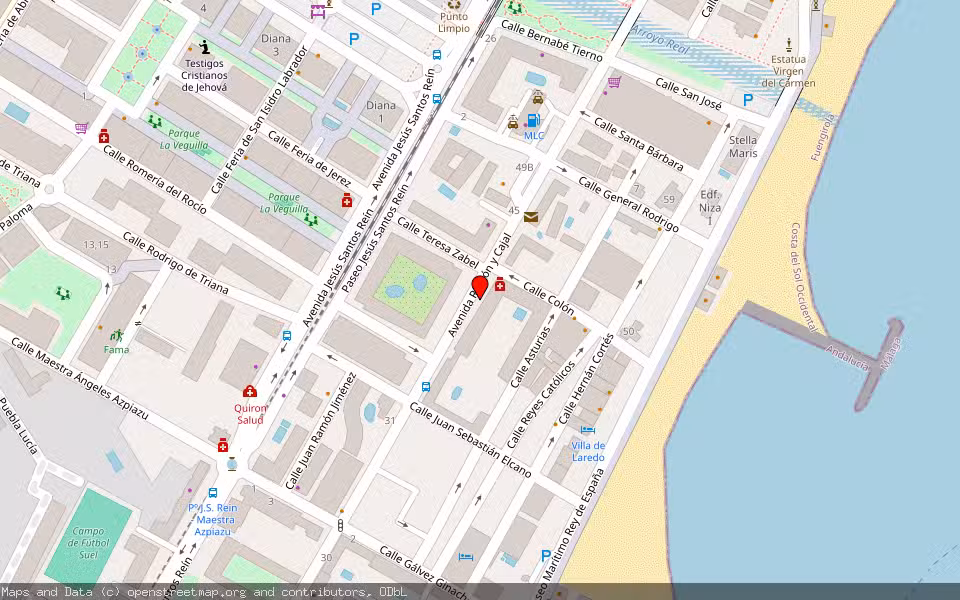 Mapa de Subasta Inmueble (Local comercial) en Fuengirola, Málaga