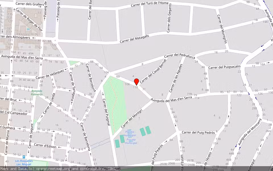 Mapa de Subasta Inmueble (Vivienda) en Sant Pere De Ribes, Barcelona