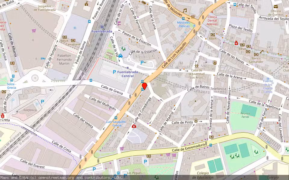 Mapa de Subasta Inmueble (Vivienda) en Fuenlabrada, Madrid