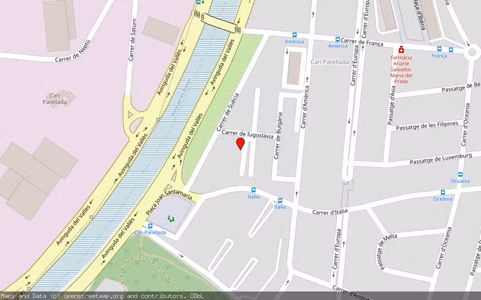 Mapa de Subasta Inmueble (Vivienda) en Terrassa, Barcelona
