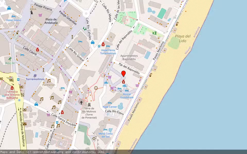 Mapa de Subasta Inmueble (Vivienda) en Torremolinos, Málaga