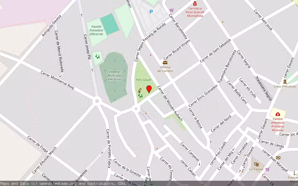 Mapa de Subasta Inmueble (Vivienda) en Alcarras, Lleida