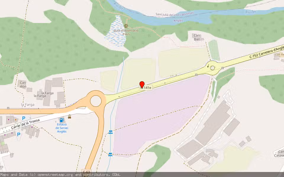 Mapa de Subasta Inmueble (Solar) en Anglés, Girona