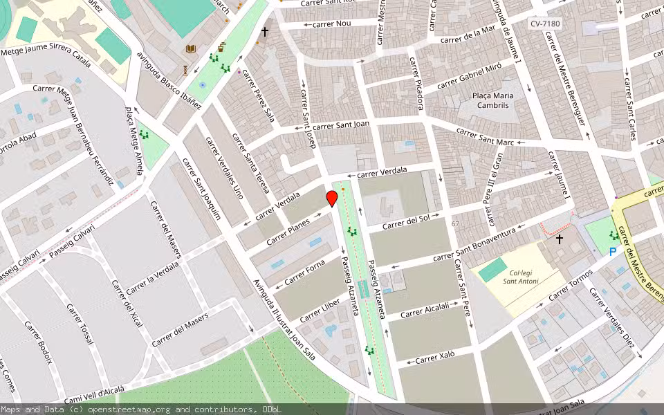 Mapa de Subasta Inmueble (Otros) en Pego, Alicante/Alacant