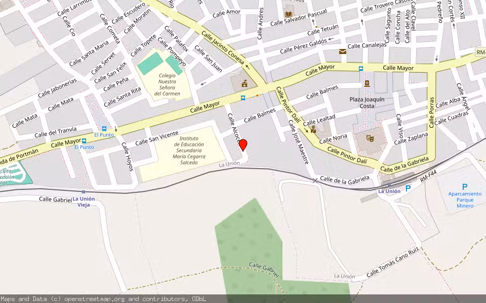 Mapa de Subasta Inmueble (Vivienda) en La Unión, Murcia