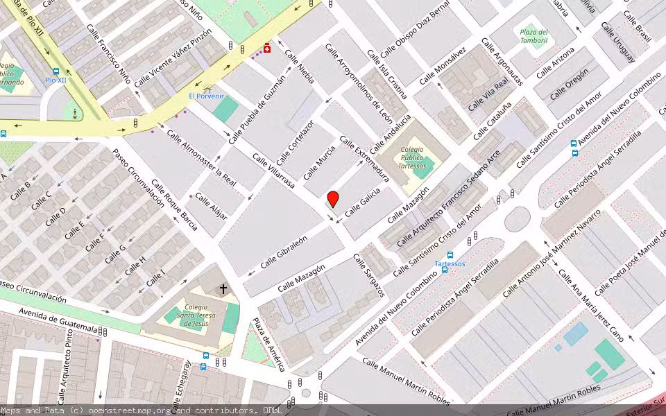 Mapa de Subasta Inmueble (Vivienda) en Huelva