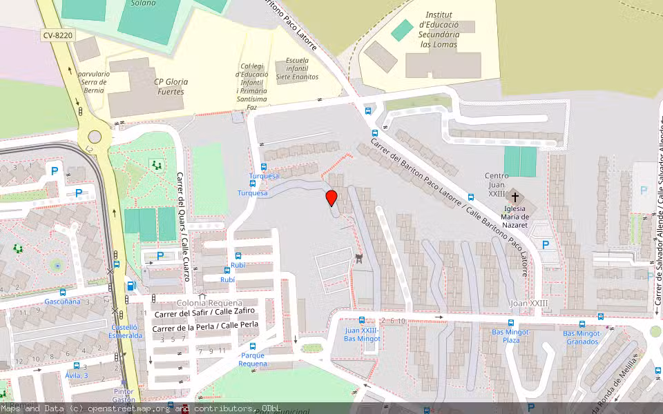 Mapa de Subasta Inmueble (Vivienda) en Alicante, Alicante/Alacant