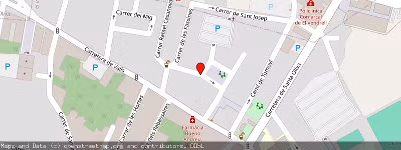 Mapa de Subasta de Inmueble (Vivienda) en El Vendrell, Tarragona 
