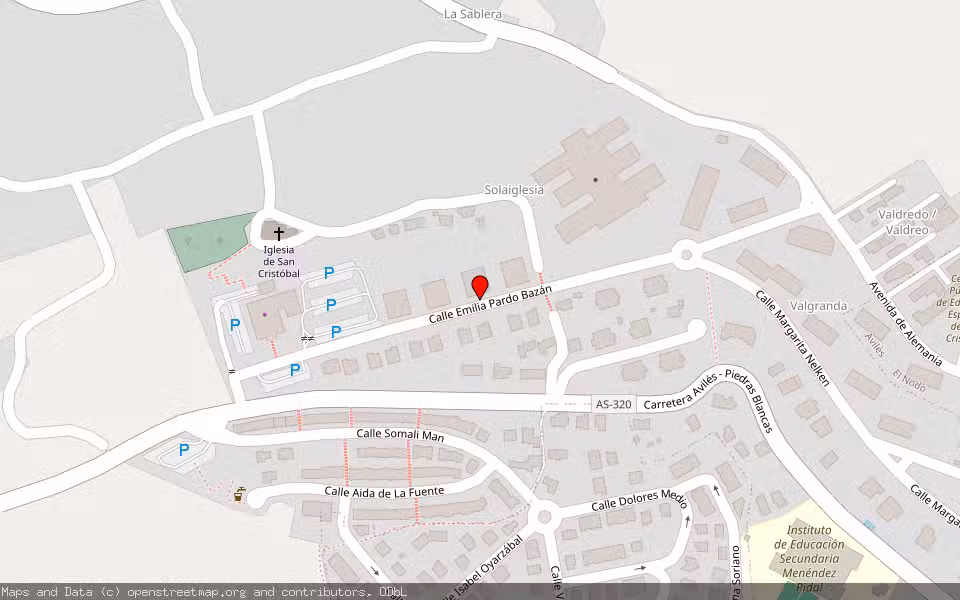 Mapa de Subasta Inmueble (Vivienda) en Avilés, Asturias