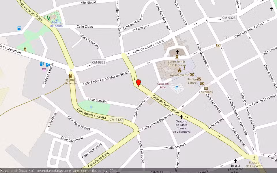 Mapa de Subasta Inmueble (Vivienda) en Villanueva De Los Infantes, Ciudad Real