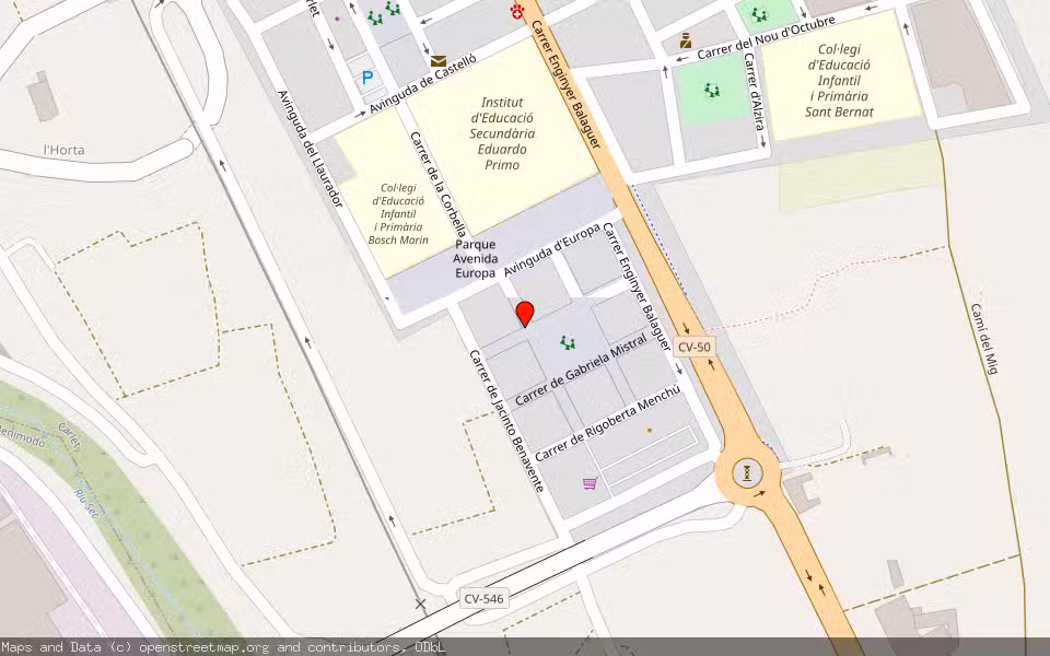 Mapa de Subasta Inmueble (Vivienda) en Carlet, Valencia/València