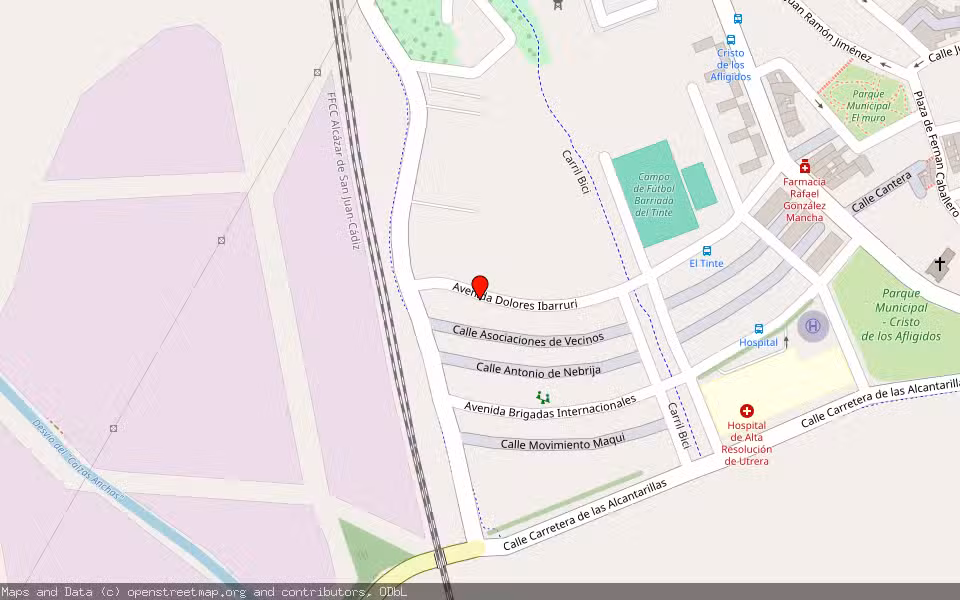 Mapa de Subasta Inmueble (Vivienda) en Utrera, Sevilla