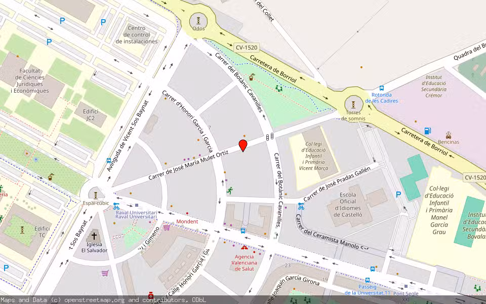 Mapa de Subasta Inmueble (Garaje) en Castellon, Castellón/Castelló