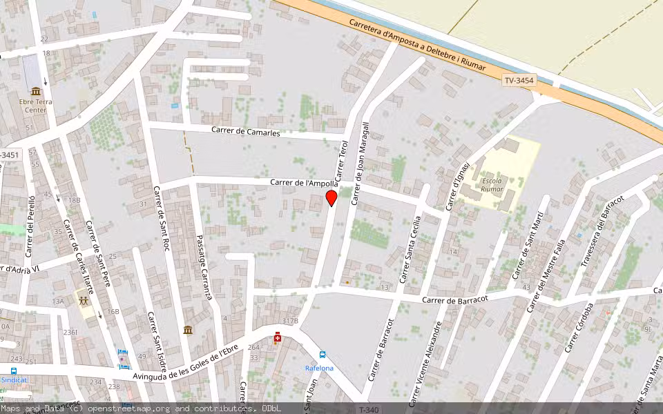 Mapa de Subasta Inmueble (Vivienda) en Deltebre, Tarragona