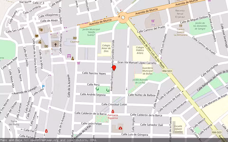 Mapa de Subasta Inmueble (Vivienda) en Pedreguer, Alicante/Alacant
