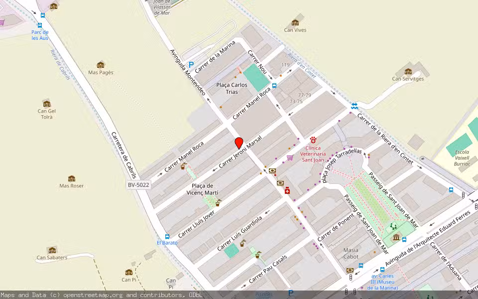 Mapa de Subasta Inmueble (Local comercial) en Vilassar De Mar, Barcelona