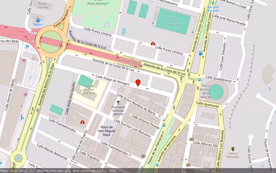 Mapa de Subasta Inmueble (Vivienda) en Huelva