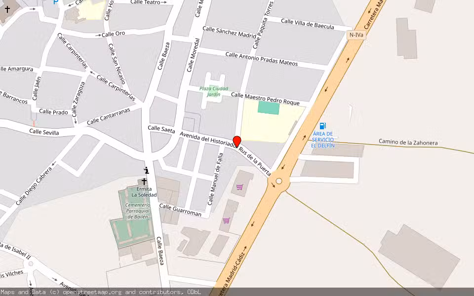 Mapa de Subasta Inmueble (Vivienda) en Bailen, Jaén