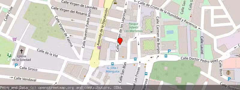 Mapa de Subasta de Inmueble (Garaje) en Chiclana Fra, Cádiz 