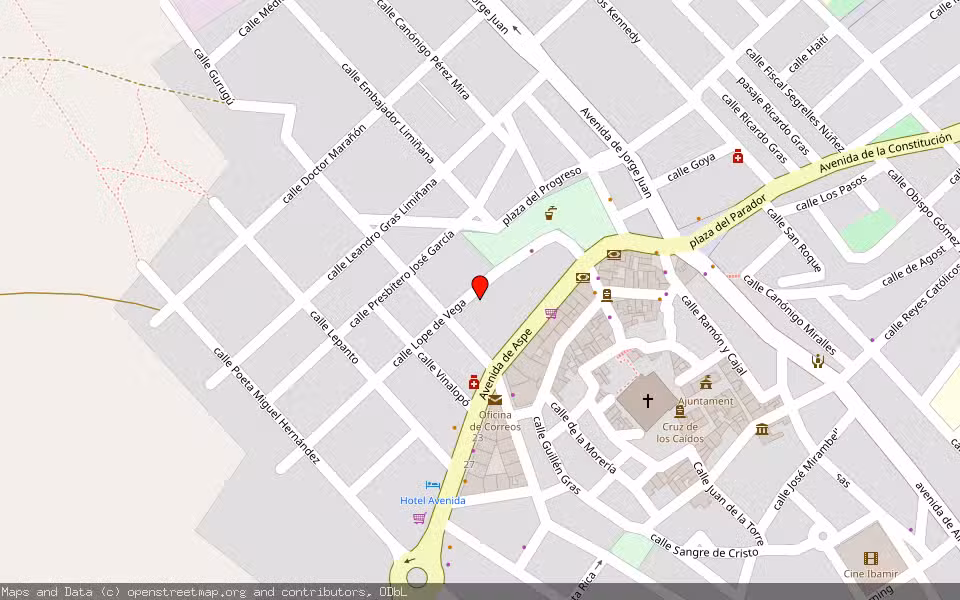 Mapa de Subasta Inmueble (Vivienda) en Monforte Del Cid, Alicante/Alacant