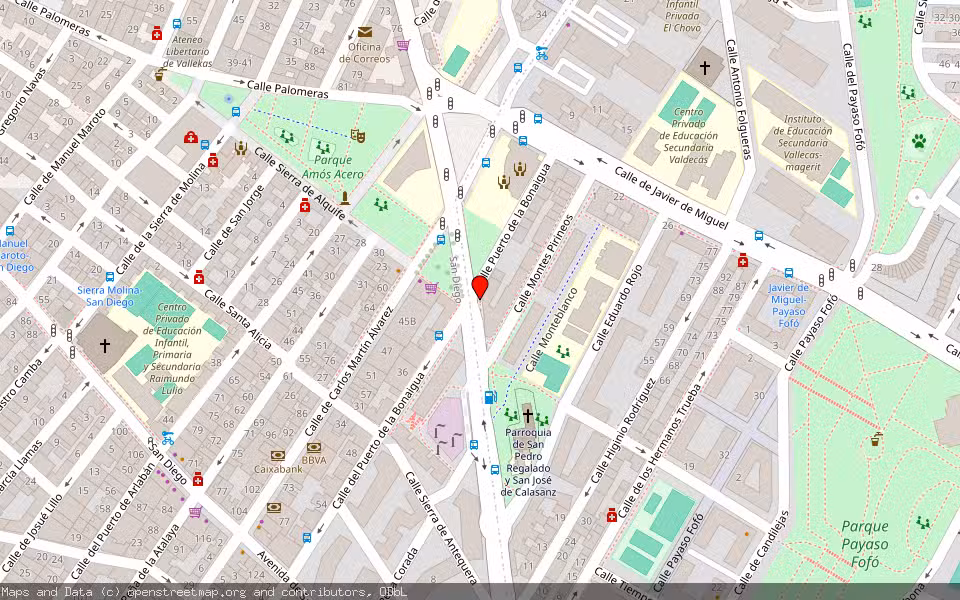 Mapa de Subasta Inmueble (Vivienda) en Madrid