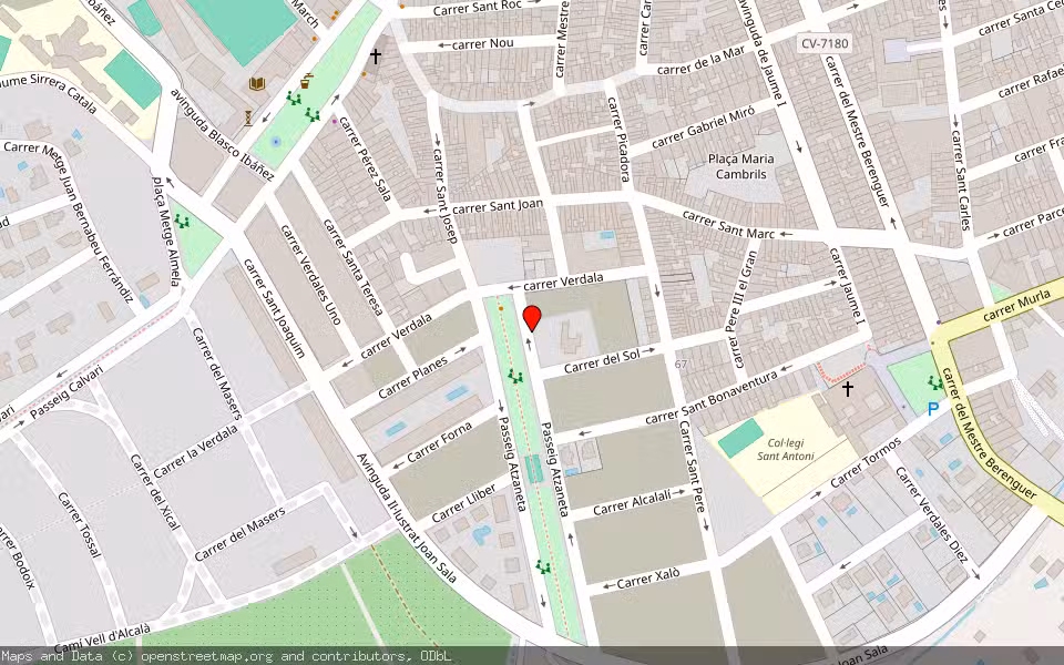 Mapa de Subasta Inmueble (Otros) en Pego, Alicante/Alacant