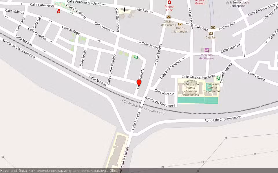 Mapa de Subasta Inmueble (Vivienda) en Villa Del Rio, Córdoba