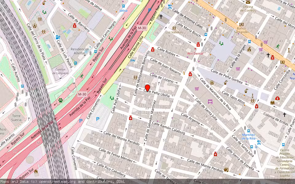 Mapa de Subasta Inmueble (Vivienda) en Madrid