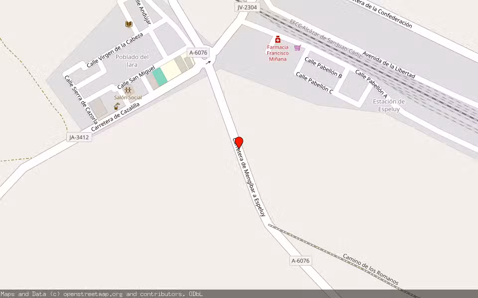 Mapa de Subasta Inmueble (Local comercial) en Andujar, Jaén