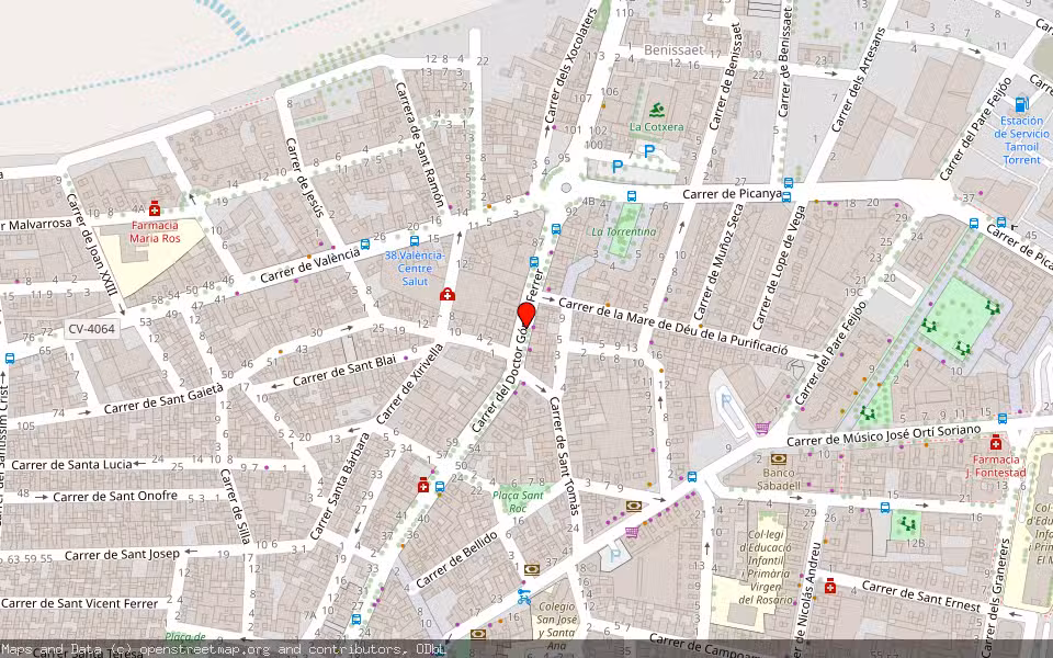 Mapa de Subasta Inmueble (Vivienda) en Torrent, Valencia/València