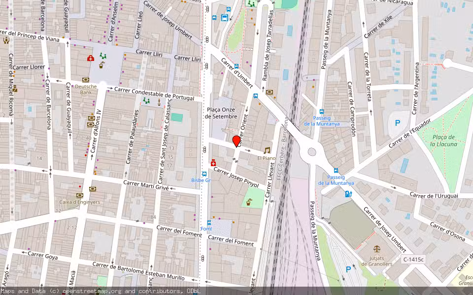 Mapa de Subasta Inmueble (Garaje) en Granollers, Barcelona