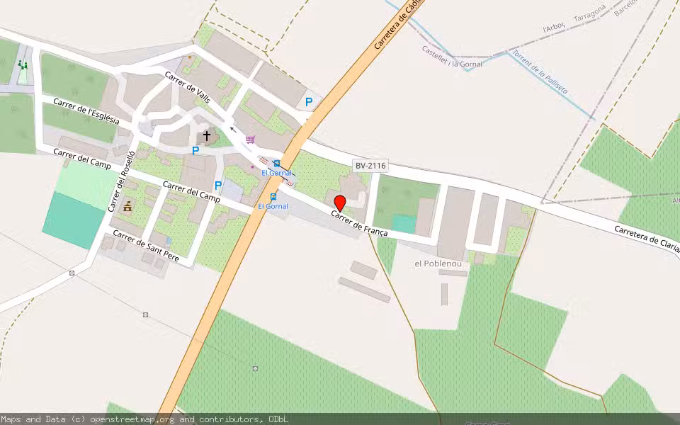 Mapa de Subasta Inmueble (Vivienda) en Castellet I La Gornal (barcelona), Barcelona