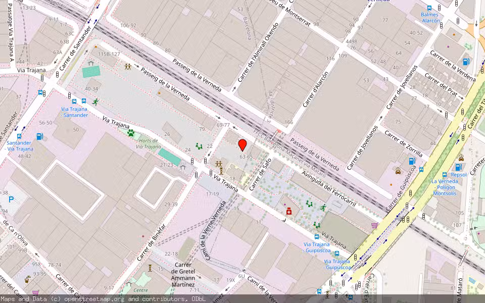 Mapa de Subasta Inmueble (Vivienda) en Barcelona