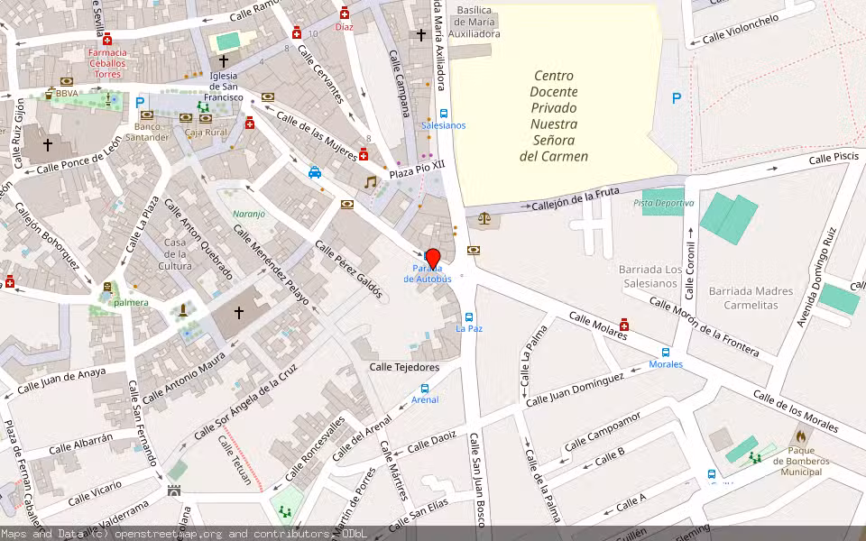 Mapa de Subasta Inmueble (Solar) en Utrera, Sevilla