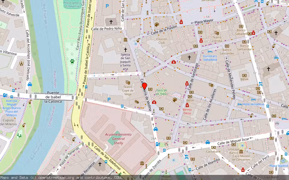 Mapa de Subasta Inmueble (Garaje) en Valladolid