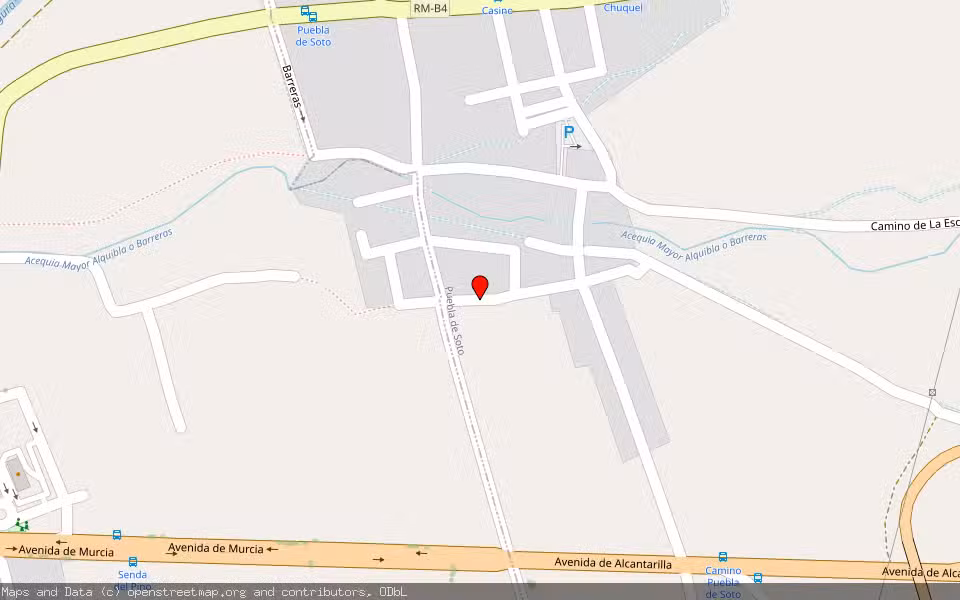 Mapa de Subasta Inmueble (Vivienda) en Puebla De Soto, Murcia