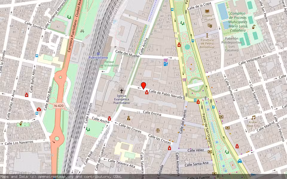 Mapa de Subasta Inmueble (Vivienda) en Puertollano, Ciudad Real