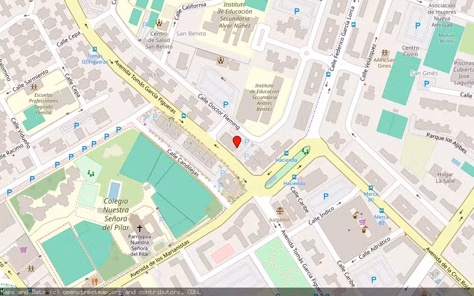 Mapa de Subasta Inmueble (Vivienda) en Jerez De La Frontera, Cádiz