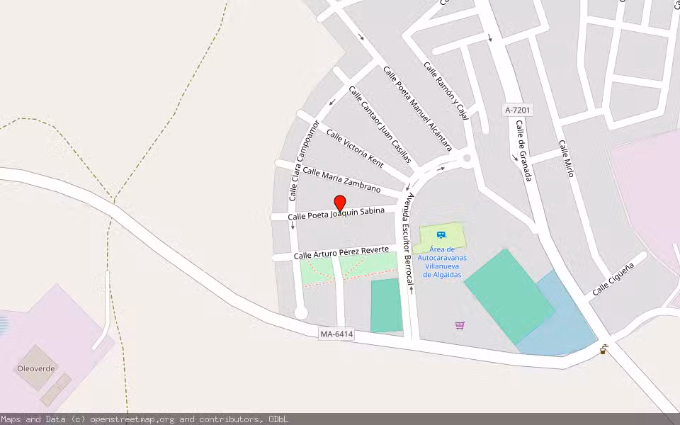 Mapa de Subasta Inmueble (Vivienda) en Villanueva De Algaidas, Málaga