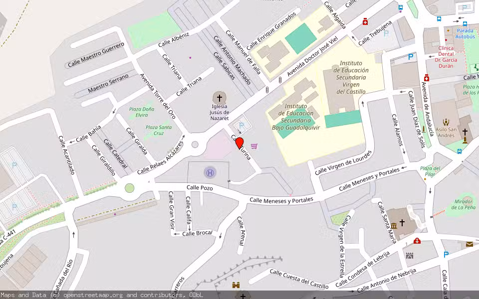Mapa de Subasta Inmueble (Garaje) en Lebrija, Sevilla