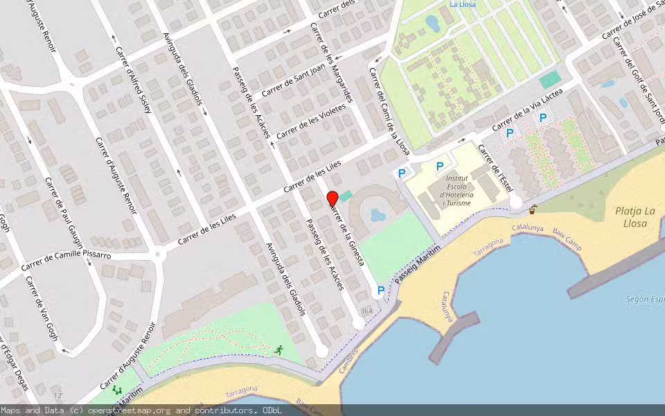 Mapa de Subasta Inmueble (Garaje) en Cambrils, Tarragona